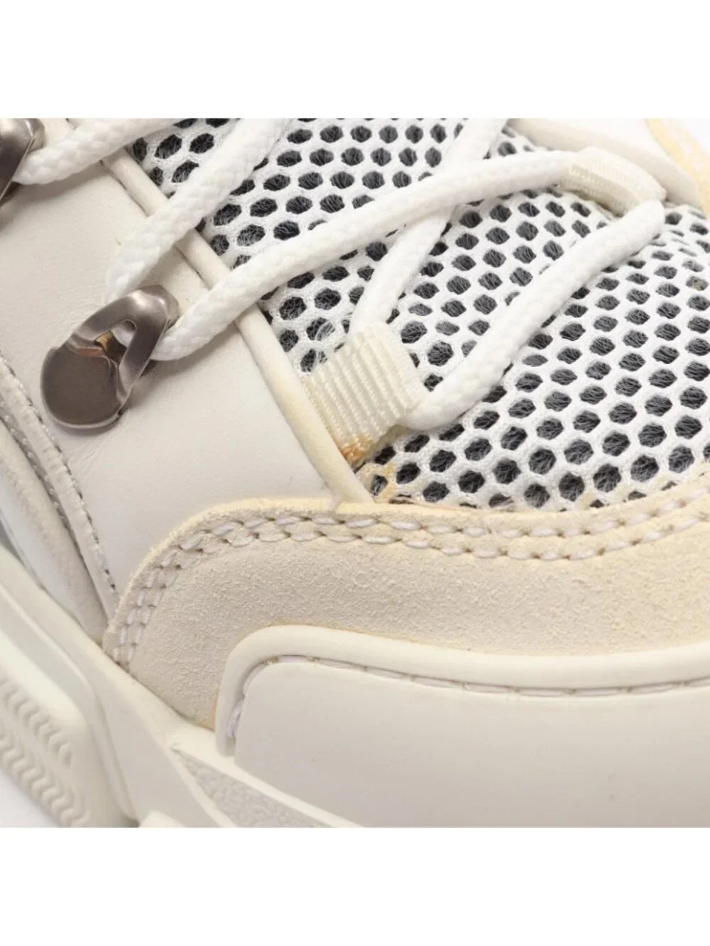 Gucci Sneakers Flashtrek White Leather Suede